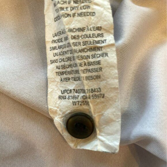 Ben Hogan Performance Men's 3-Button Striped Golf Polo Shirt Size XXL Gray White - Picture 13 of 15